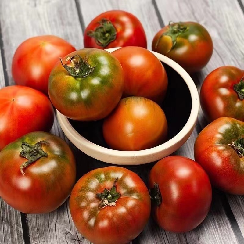 山东草莓西红柿绿腚番茄铁皮柿子新鲜自然熟当季水果5斤包邮 - 图1
