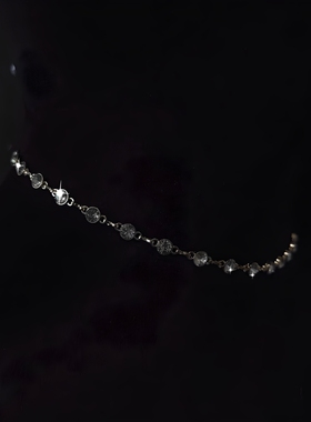 灼欲* 高级感紫金蝴蝶夹子胸链性感腰链项链可外穿情侣礼物装饰