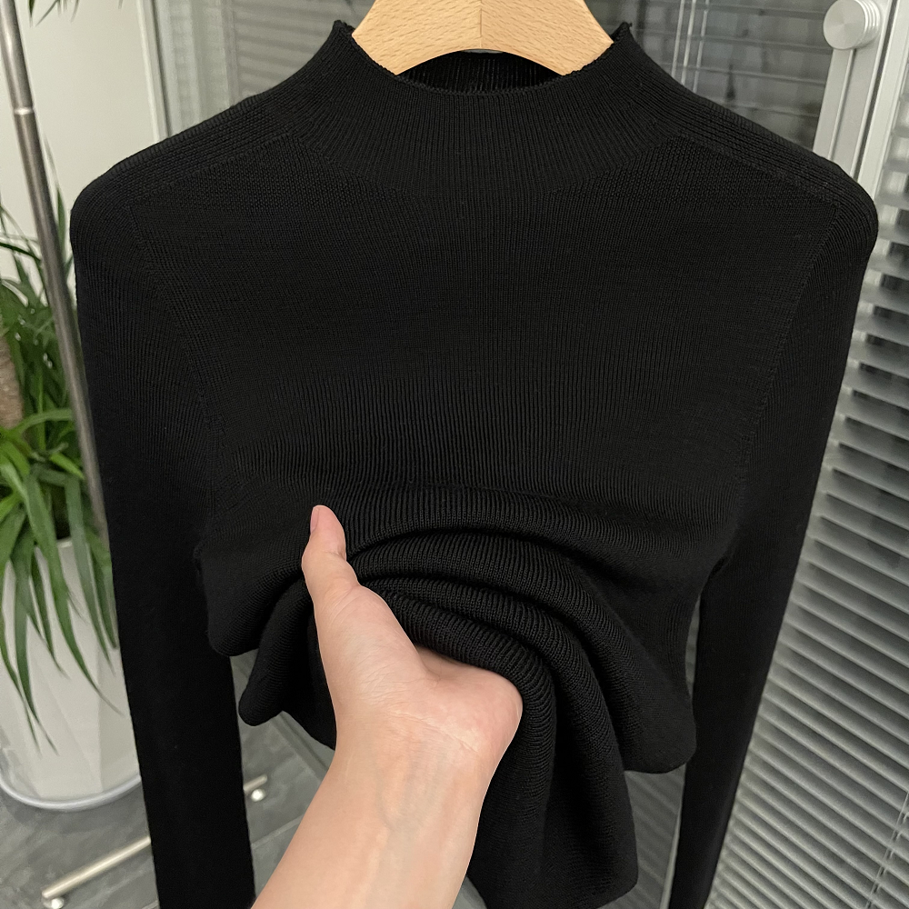 软糯爆款半高领针织打底衫女士2025秋冬新款显瘦修身气质内搭毛衣,淘宝优惠券,粉丝福利购,淘宝优惠卷