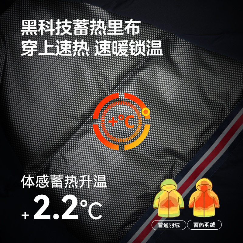 巴布豆儿童羽绒服印花连帽2025新年衣服冬季加厚中长款男女童外套,淘宝优惠券,粉丝福利购,淘宝优惠卷