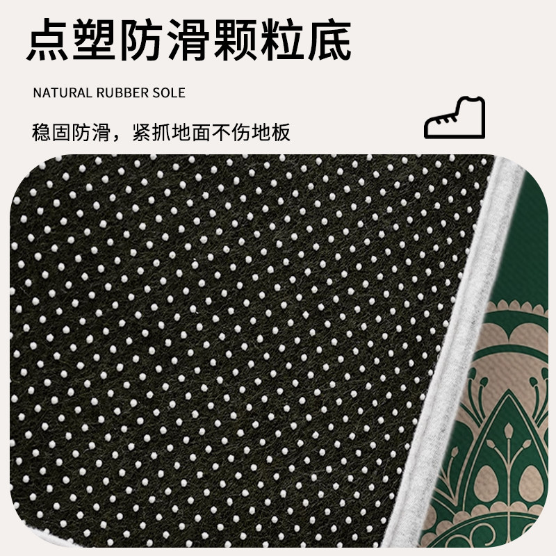 绿色开运风水地毯半圆门垫防滑耐脏蹭土垫入户门地垫圈绒脚垫定制,淘宝优惠券,粉丝福利购,淘宝优惠卷