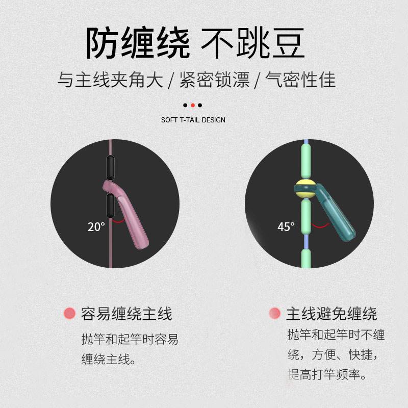 双芯漂座硅胶吸附特级钓鱼大物浮漂座插漂坐散装飘座倍力标座配。-图1