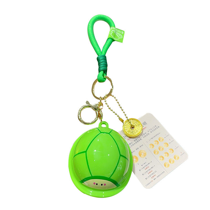百茂原创好运卜卜钥匙扣国潮文玩高级感解压玩具趣味龟龟书包挂件,淘宝优惠券,粉丝福利购,淘宝优惠卷