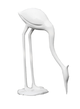 户外景区仿铜仙鹤雕塑别墅庭院水池鸟群造景装饰玻璃钢抽象鹤摆件