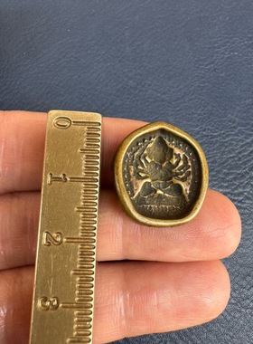 仿古做旧老物件旧货市场古玩藏传文玩黄利马铜擦擦挂绳配饰车包挂