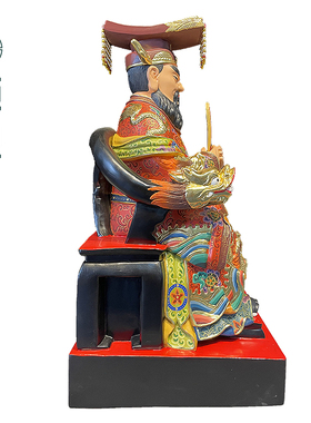 龙王木雕神像摆件定制