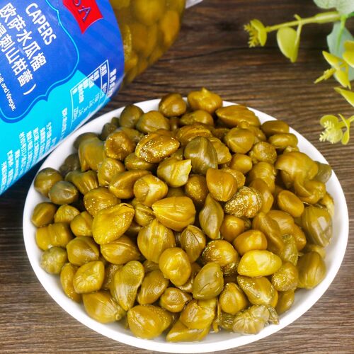 西班牙进口欧萨无枝水瓜榴240g有枝醋浸刺山柑蕾西餐酸豆角水瓜柳 - 图1