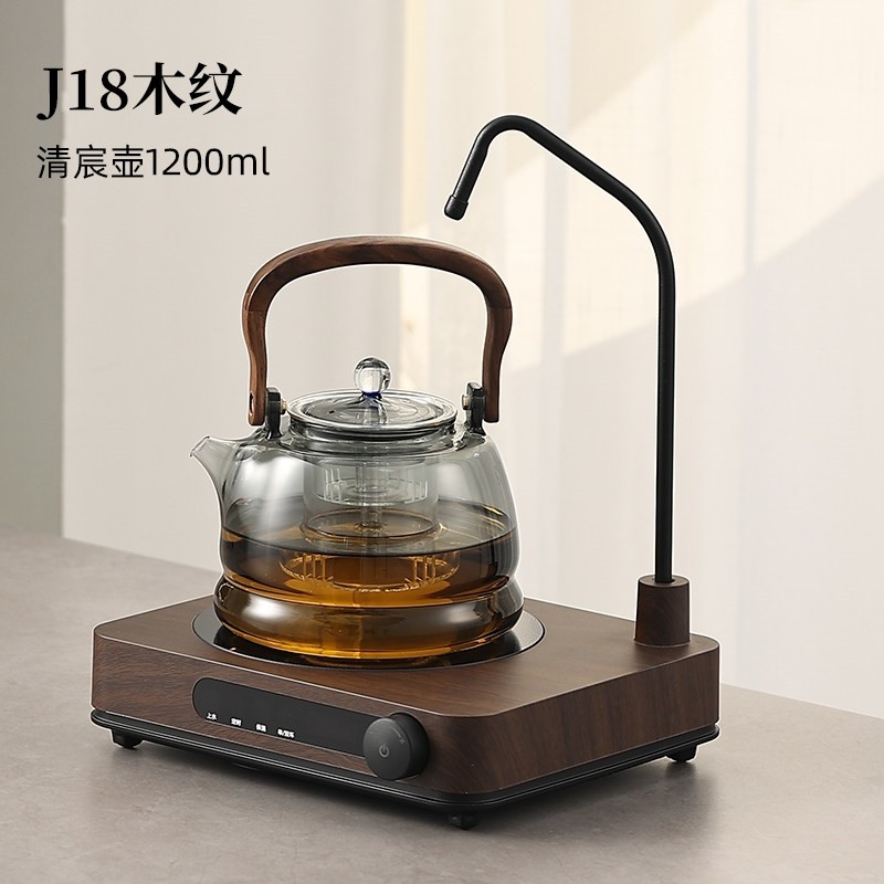 自动上水电陶炉玻璃煮茶壶养生泡炉煮茶茶壶静音煮茶炉套装围,淘宝优惠券,粉丝福利购,淘宝优惠卷