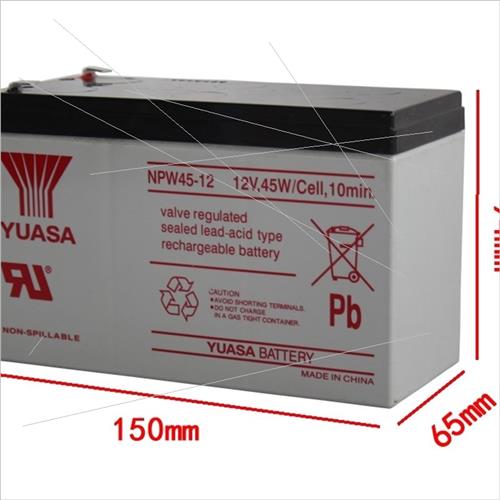 汤浅YUASA NPW45-12 UPS不间断电源 门禁供电12V 9AH 电瓶 蓄电池 - 图1