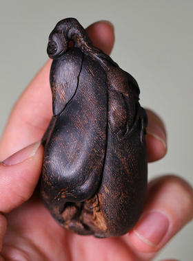 达拉干沉水老料玉兰花沉香吊坠挂坠把玩件保真文玩男女款吊坠挂件