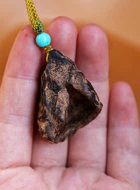 越南惠安系沉水级沉香随型吊坠挂件保真文玩 男女款吊坠钥匙扣