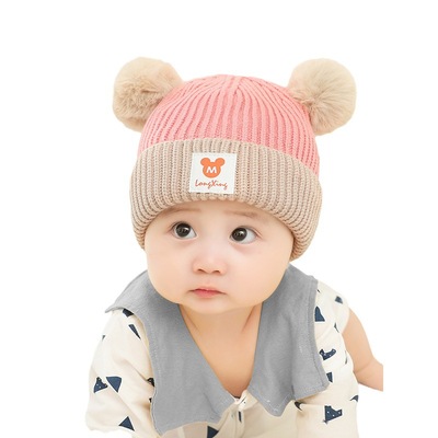 可爱超萌造型婴儿帽子围脖两件套