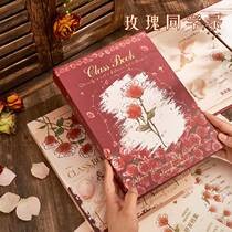 Classmates record elementary school students 6th grade girl high face value loose leaf This rose bronzing brief junior high school graduation commemorative album