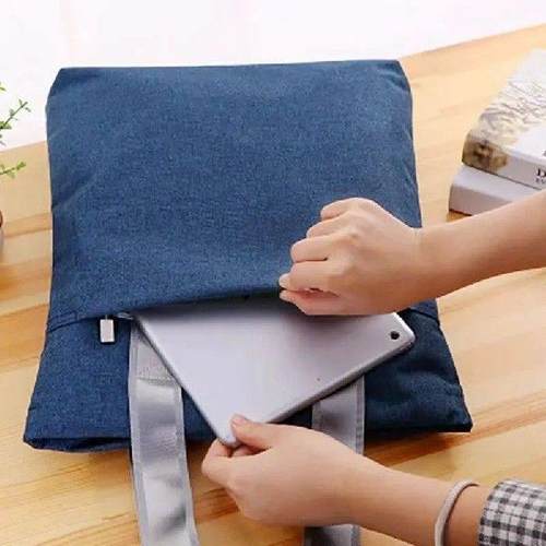 Zipper Briefcase Canvas Vertical Handbag Business Bags - 图2