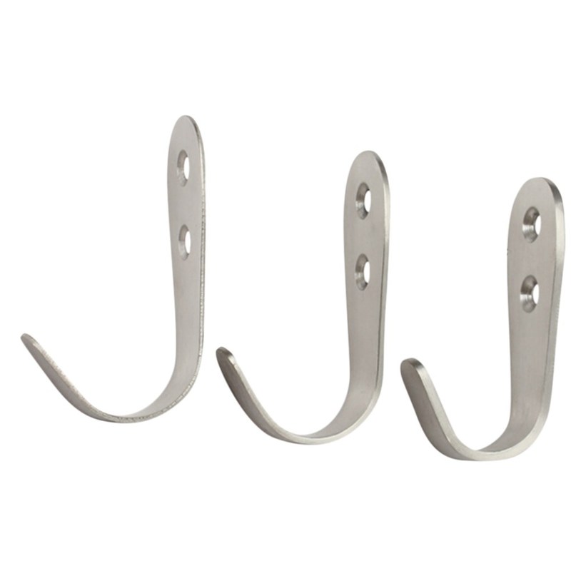 3 Sizes Stainless Steel Door Hooks Hanging Hanger Holder  Ha - 图0