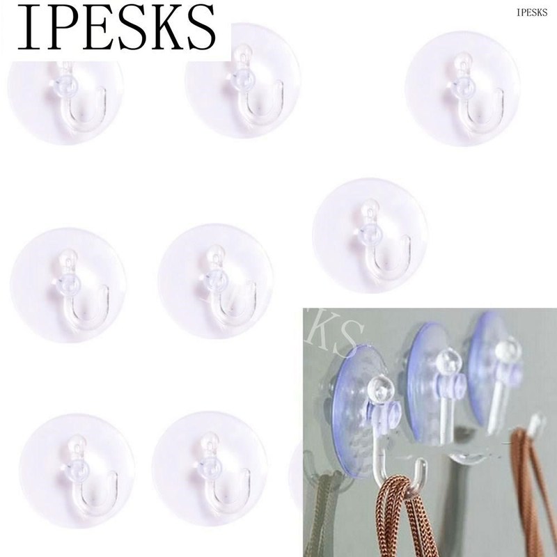 10pCS WAll HookS HAnger BAtHroom SuCtion Cup SuCker ACCeSSo-图2