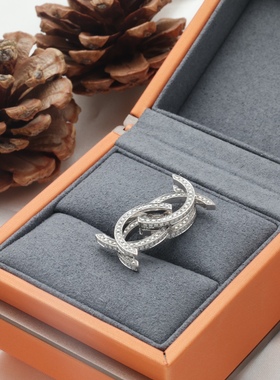 艺升缘珠宝型·男戒定制S925银镶嵌莫桑石钻戒原创设计