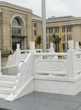 河道拱桥护栏花岗岩花岗岩栏杆制作厂家汉白玉升旗台石雕栏板