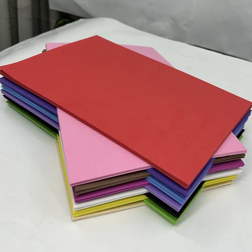 38度彩色EVA泡棉材料A级环保泡沫板网红ins手工蝴蝶结海绵纸DIY儿童玩具爬行垫幼儿园手工泡沫纸贴画婚礼装饰 - 图2