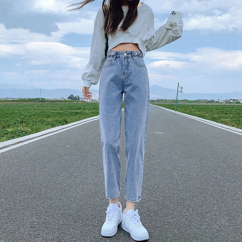 La chapelly Studio韩版阔腿牛仔长裤修身中弹紧身九分铅笔裤yc_La chapelly Studio_女装/女士精品-第3张图片-提都小院