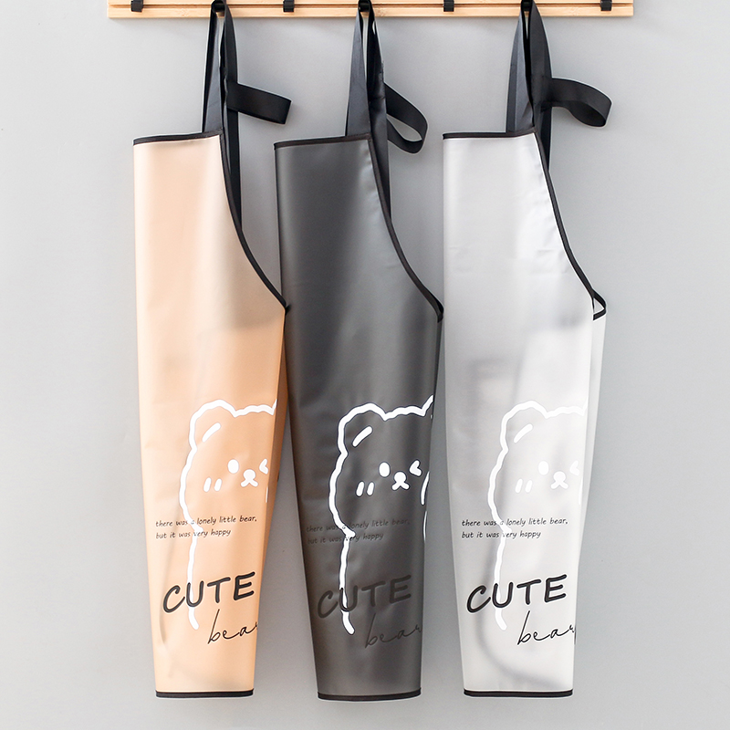 防水防油围裙男女透明厨房家用做饭餐饮专用围腰水产工作服定制字,淘宝优惠券,粉丝福利购,淘宝优惠卷