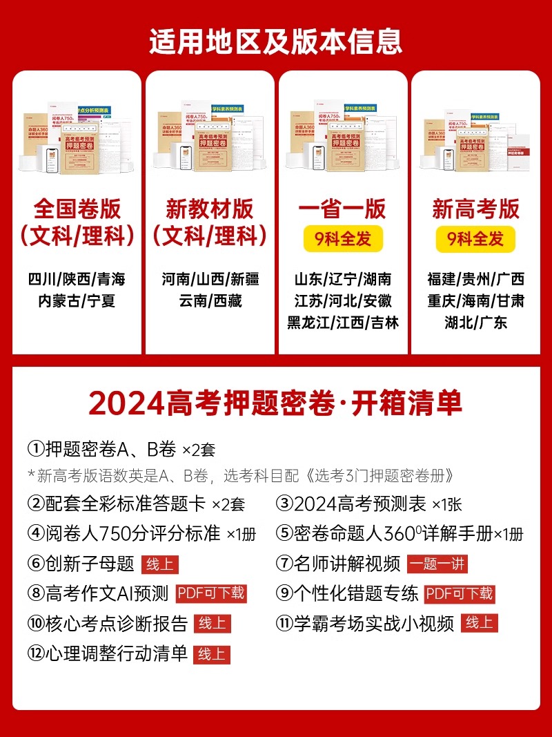 【山东专版】山东省专用2024年天星教育高考临考预测押题密卷高考冲刺押题密卷高考预测冲刺押题卷高考模拟卷王后雄高考押题密卷 - 图2