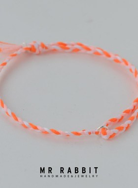 手工编织定制时尚夜光手绳个性首饰情侣手链小众设计感送女友礼物