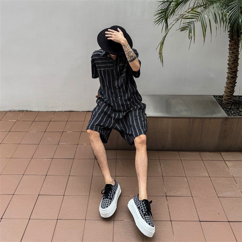 【帽子先森】刺绣圈圈厚底德训鞋男真皮松糕鞋欧货低帮鞋国潮板鞋,淘宝优惠券,粉丝福利购,淘宝优惠卷