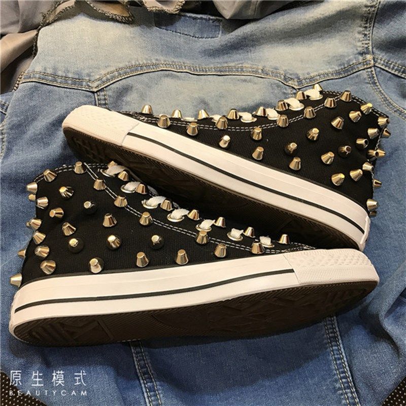 新款做旧儿童街舞鞋铆钉鞋帆布鞋亲子鞋潮个性脏脏鞋定制款不退换,淘宝优惠券,粉丝福利购,淘宝优惠卷