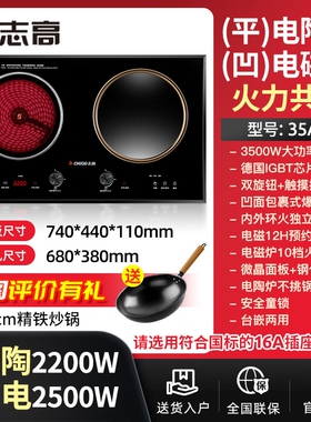 Chigo/志高NL2508凹面双电磁炉