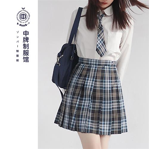 中牌制服馆JK制服基础款纯色丸襟角襟短袖长袖衬衫日系甜白色衬衣