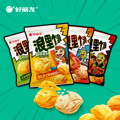 好丽友浪里个浪玉米浓汤味官旗