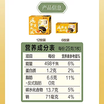 好丽友咸蛋黄流心派12枚[4元优惠券]-寻折猪