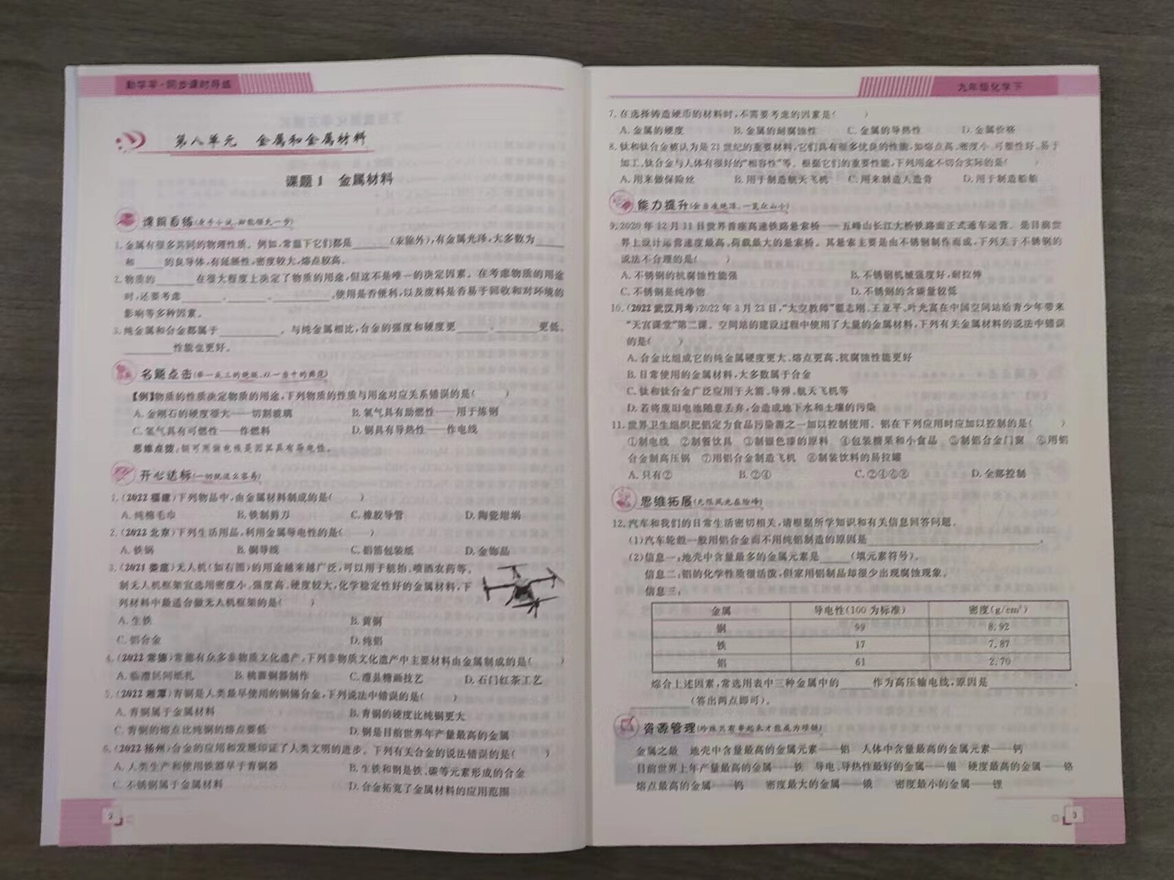 2023版勤学早同步课时导练课堂精练九年级下册化学RJ人教版初中教材同步课堂练习册辅导资料9年级 赠电子版答案