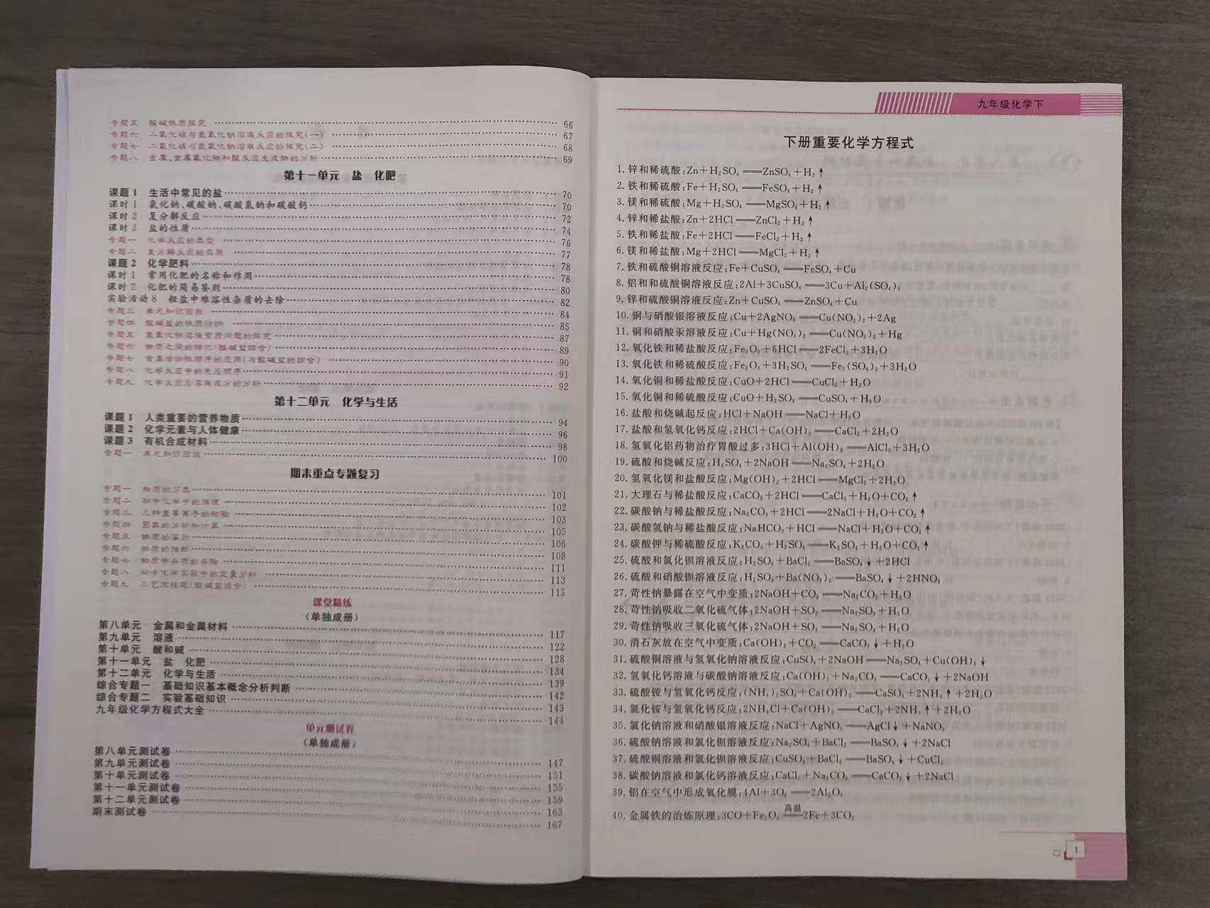 2023版勤学早同步课时导练课堂精练九年级下册化学RJ人教版初中教材同步课堂练习册辅导资料9年级 赠电子版答案