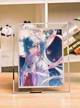 初音未来玻璃动漫水晶相框