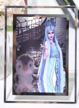 精灵梦叶罗丽周边水晶玻璃相框