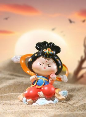 驾到可爱敦煌桌面小古风装饰唐妞