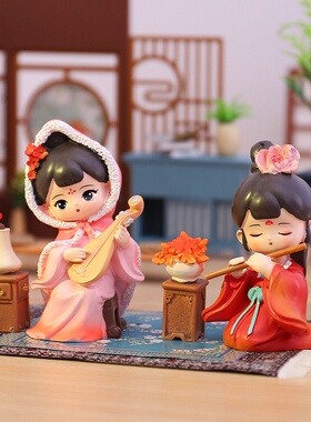 复古家居装饰品创意礼物国色长歌-四季有时摆件节日礼品批发直销