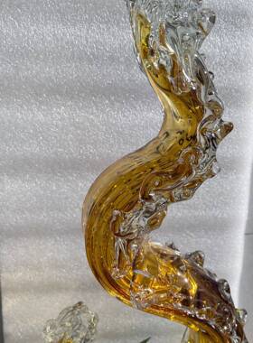 淄博琉璃风生水起办公室装饰入户玄关造景客厅电视柜摆设创意摆件