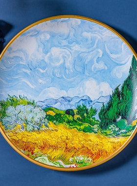 MAGRACE HOME麦田里的松柏树桌面艺术玄关复古优化摆盘摆件