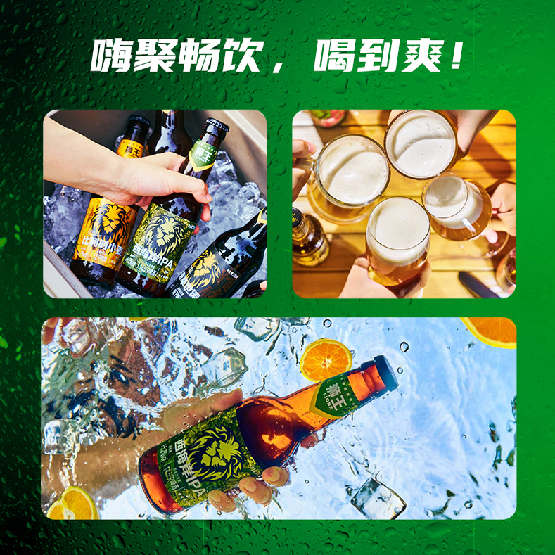 燕京狮王精酿比利时白啤500ml*12/西海岸ipa整箱燕京啤酒官方店