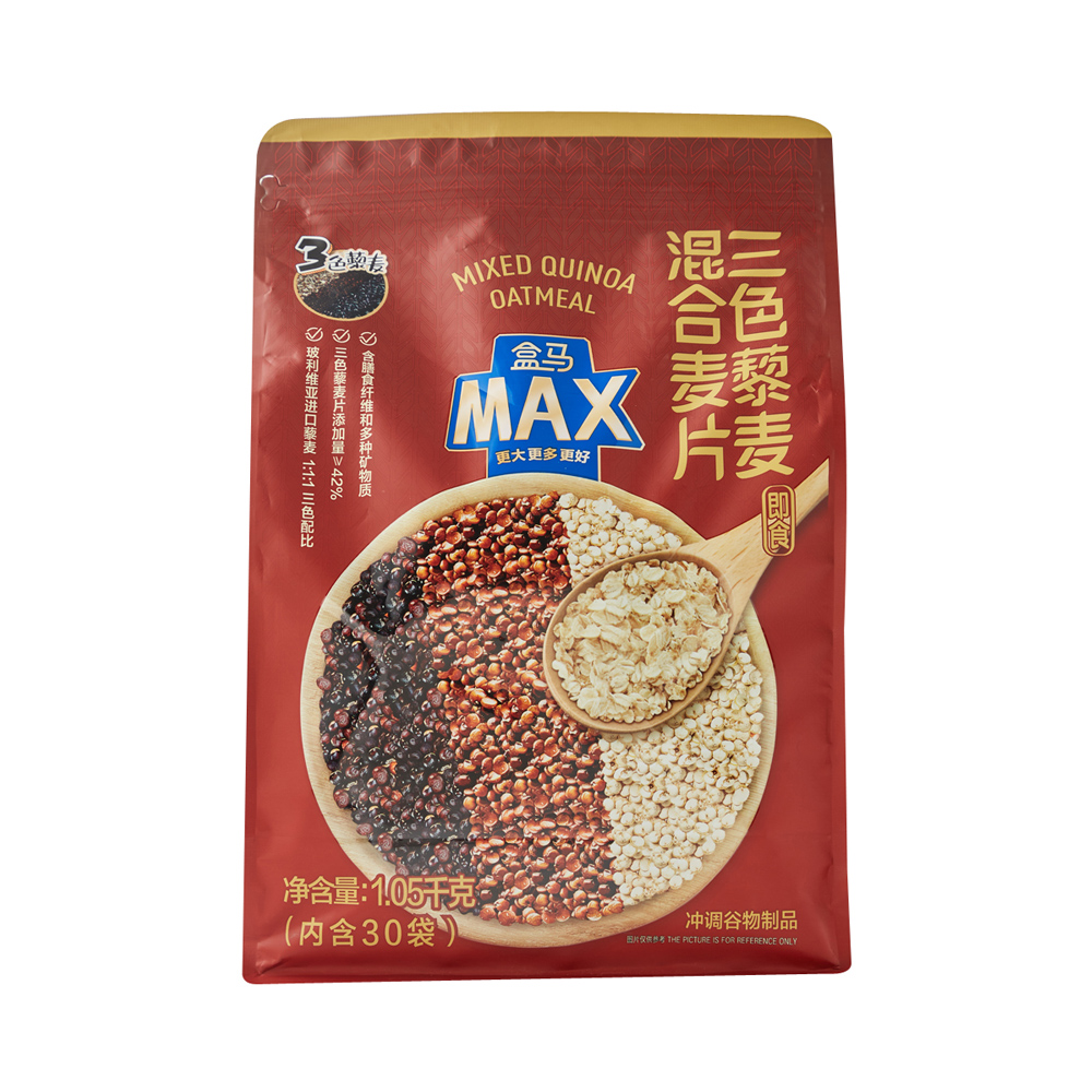 盒马MAX三色藜麦混合燕麦片1.05kg营养健康膳食纤维健身代餐麦片 - 图2