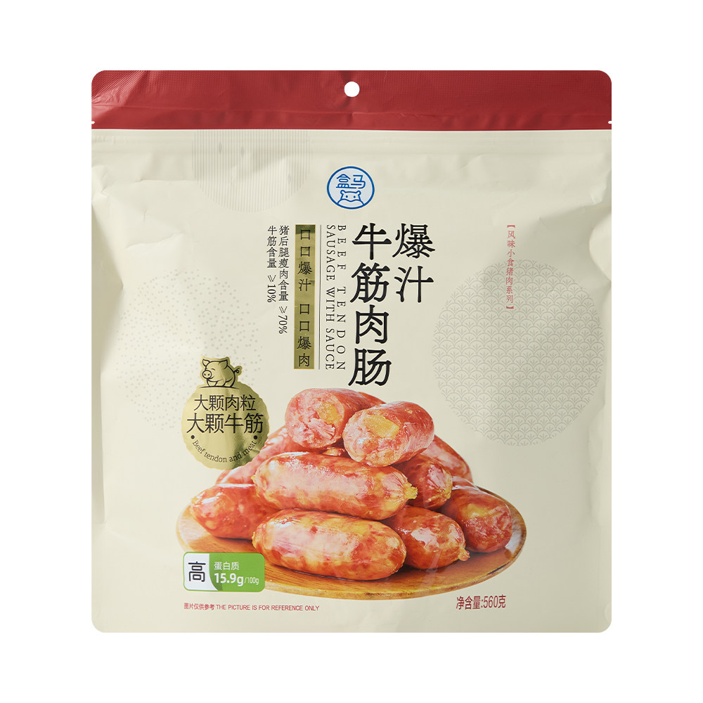 盒马MAX 原味牛筋肉肠 560g