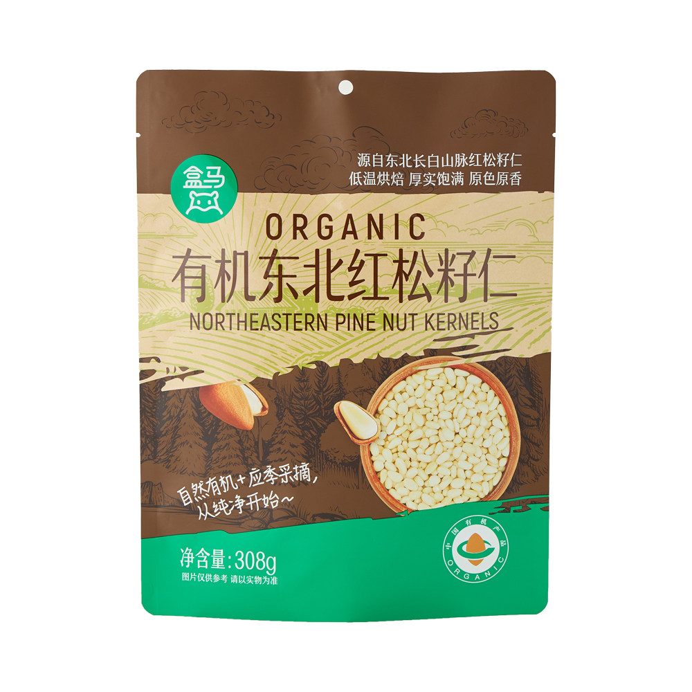盒马 有机东北红松籽仁308g东北长白山红松子休闲零食坚果炒货