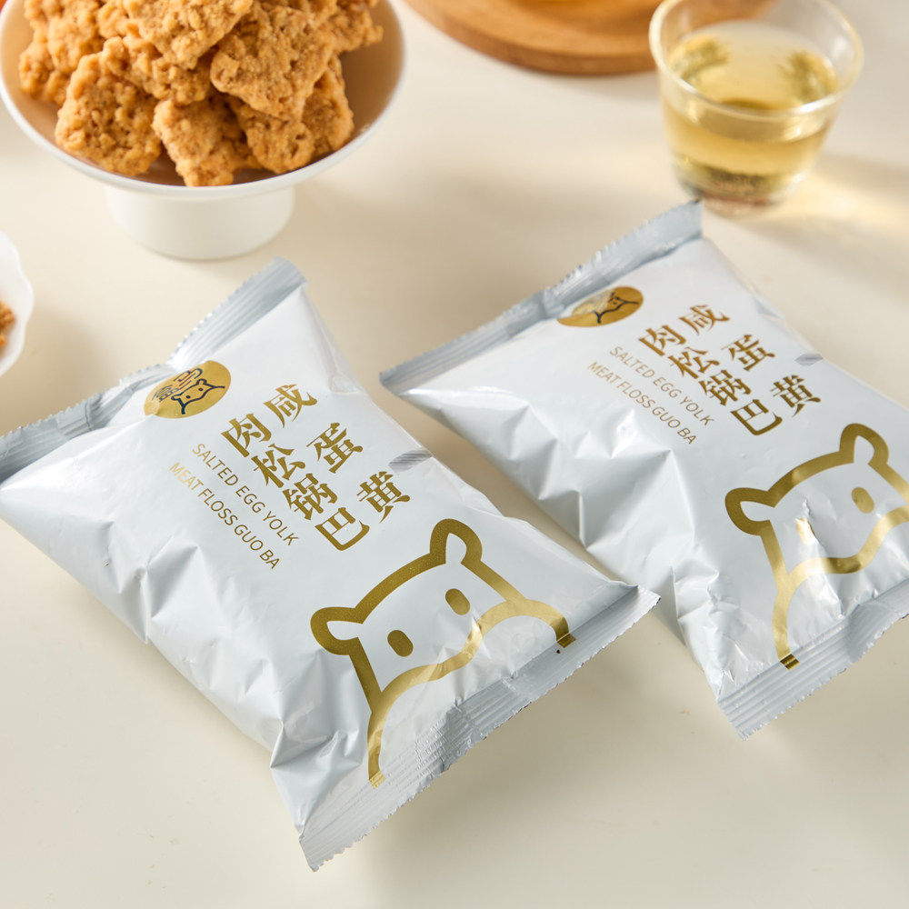 【李佳琦直播间】盒马MAX 咸蛋黄肉松锅巴1kg(含10包)休闲零食