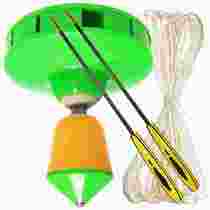 Fitness card two-way 8-axis plastic head hollow bamboo unidirectional 8-axis 130 single head empty bamboo shake 360 degrees turn to chuccino bamboo