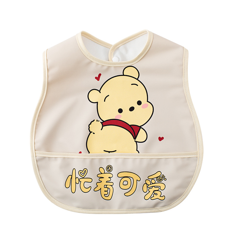 Baby bibs, rice bags, waterproof baby children's eating clothes, feeding food, saliva, food supplements, no-wash bibs, sleeveless bibs