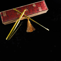 Brass hunter-ruler high-precision Yang Gong compass sounding instrument Earth Ruler Folding and Longing Scale Detection Rod Survey Instrument