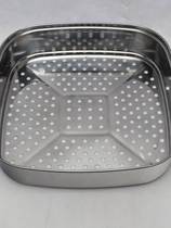 SSS New Stainless Steel Square Steam Cage Mat Frying Pan Steam Pan Multifunction Electric Hot Pan Steamer Steaming tray steaming tray